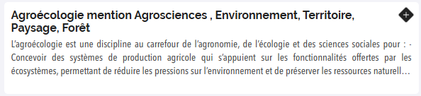 Bouton master Agroécologie